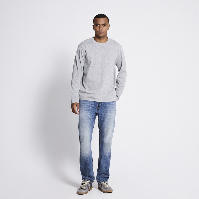 Long sleeve tee "Lion" Grey Melange